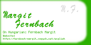 margit fernbach business card